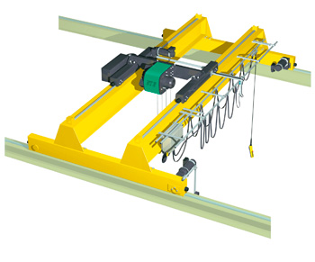 double girder top running overhead crane