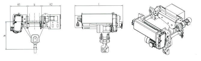 steel wire rope electric hoist