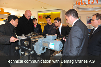 technical communication with Demag Cranes AG